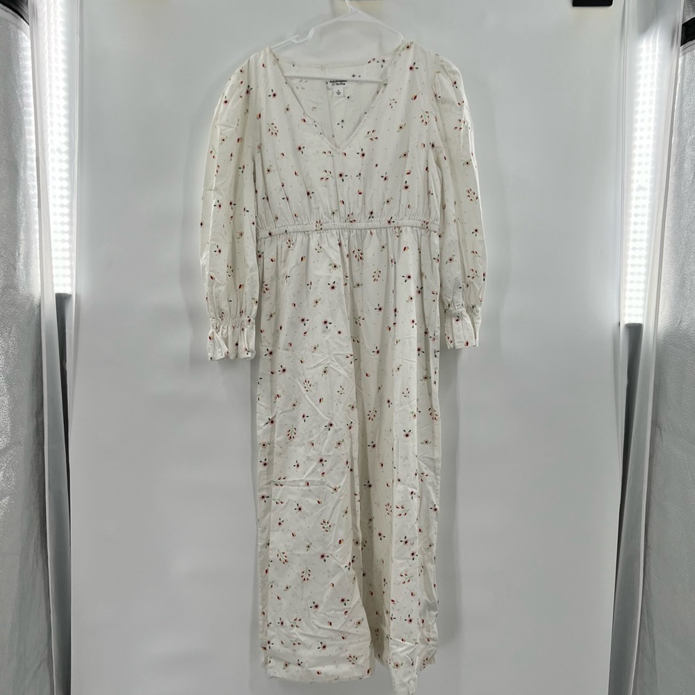 Thefashionguitar the drop long sleeve maxi dress white floral size M - Picture 11 of 12